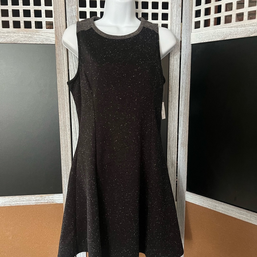 Old Navy Black Sleeveless A-Line Mini Dress